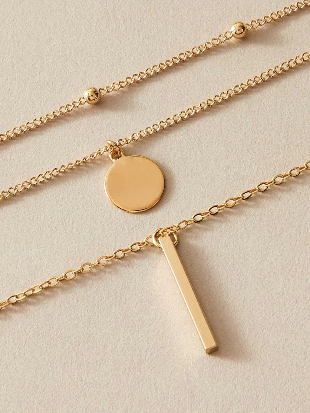 10 sets Gold Tone Chain Multi layer Choker Pendant Bib Necklace Party Jewellery-4